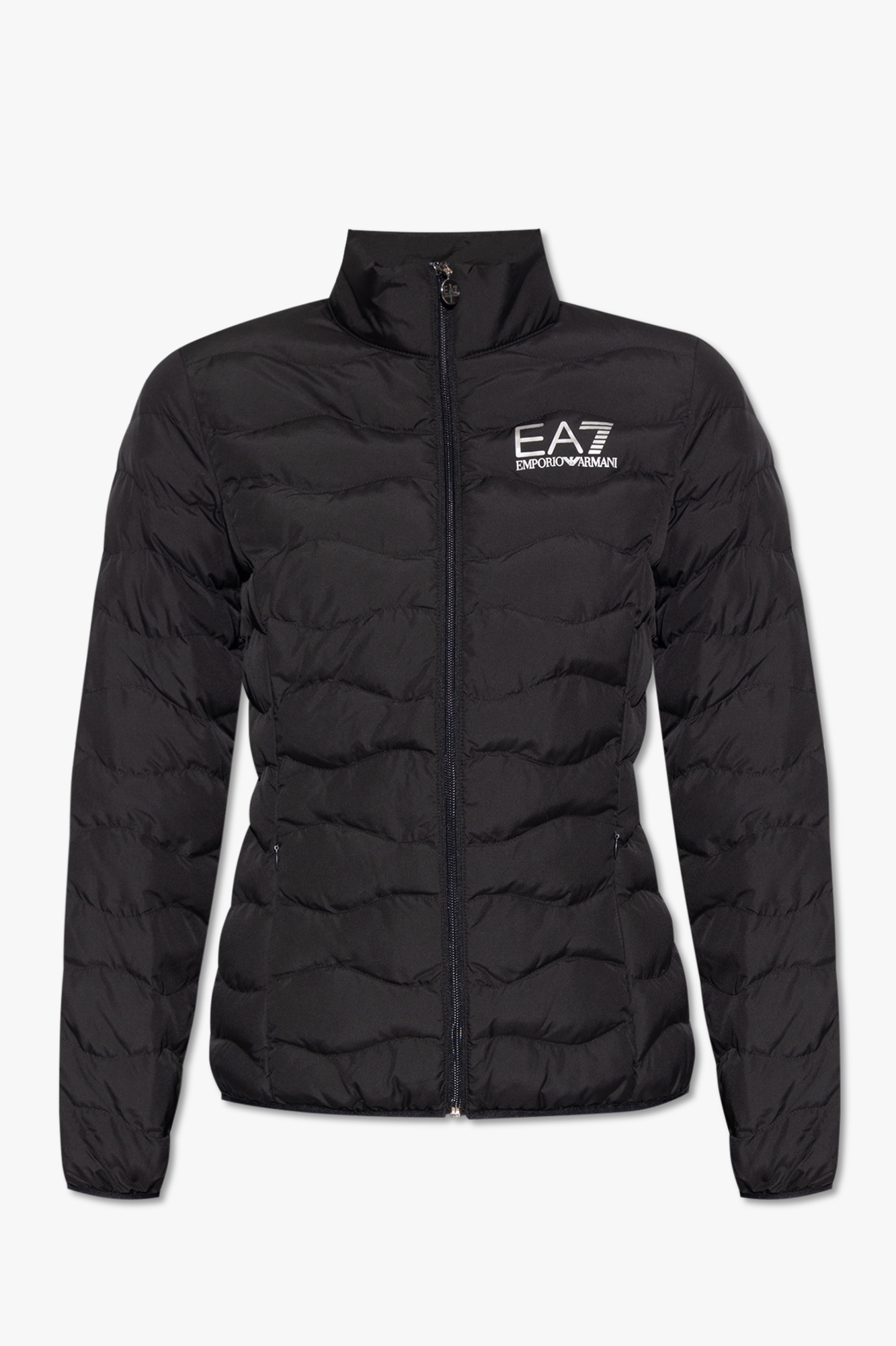 Ea7 emporio armani quilted jacket outlet black